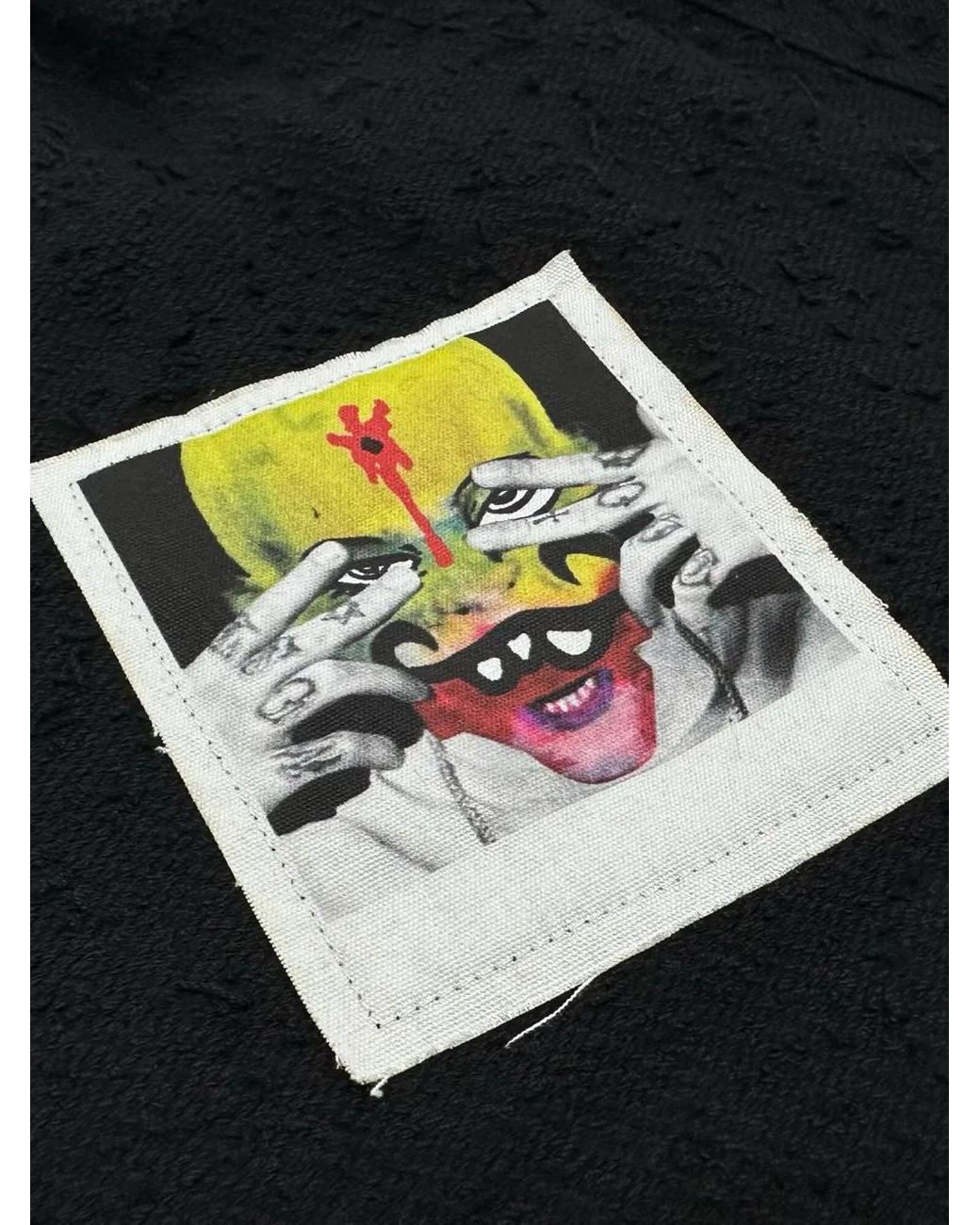 Haculla Black Polaroid Collection Track Pants for men
