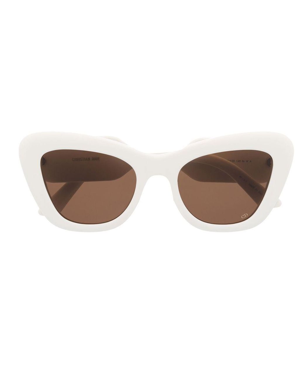 Dior Bobby Cateye Frame Sunglasses in White Lyst