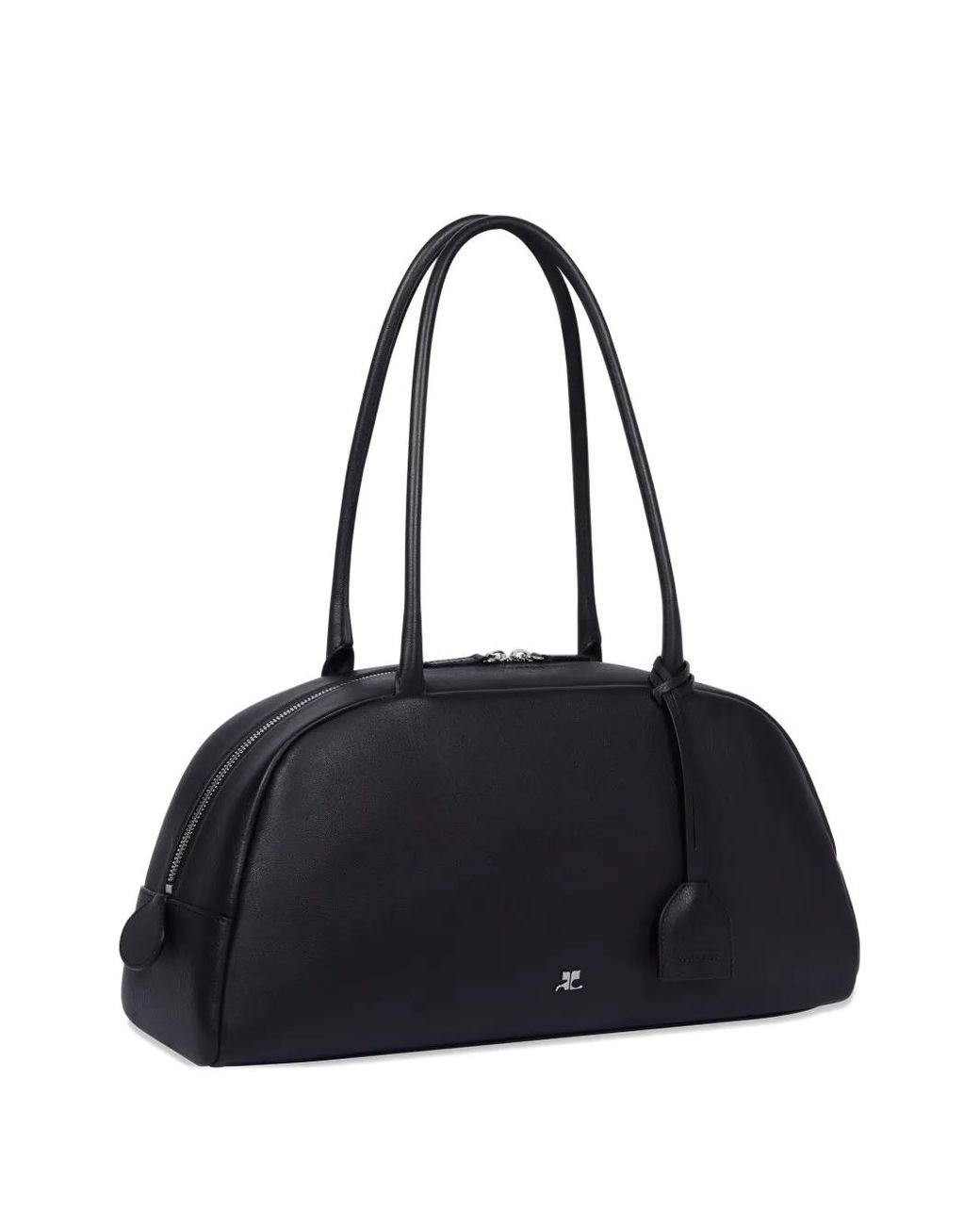 Courreges Black Monday Leather Bag