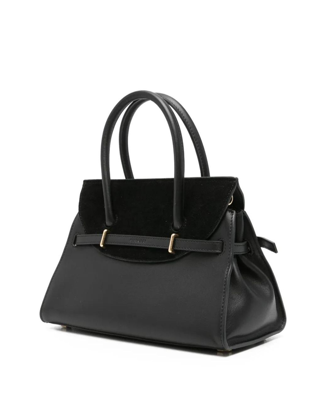 Jonathan Simkhai Small River Suede Buckle Tote Bag In Black Lyst Jonathan Simkhai Small River Suede Buckle Tote Bag In Black Lyst