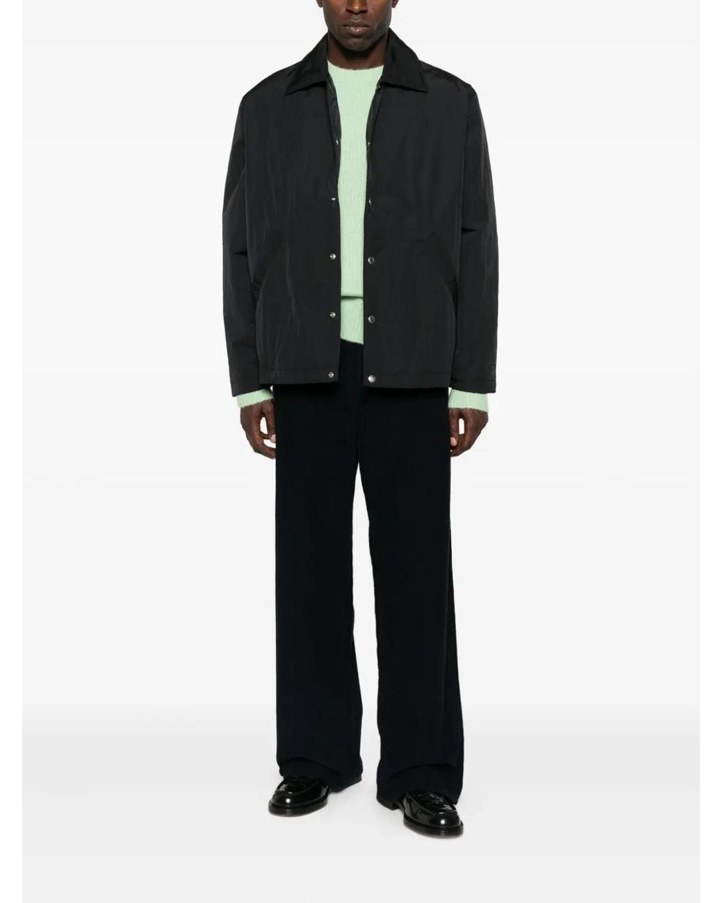 sunflower Green Ribbed Crew-Neck Sweater for men