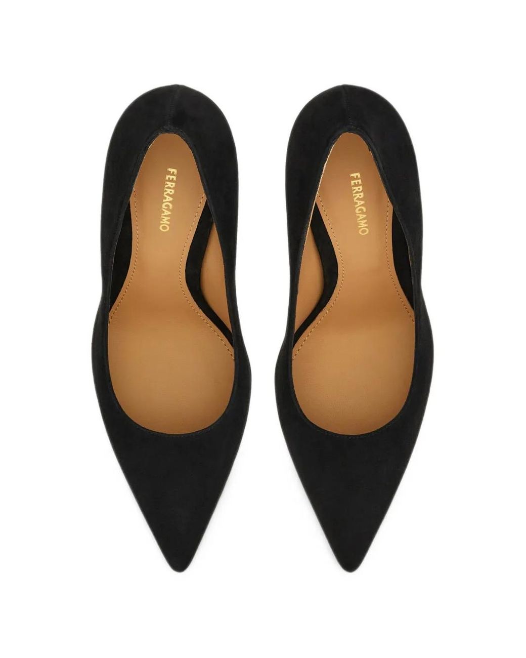 Ferragamo Black Plain Pump