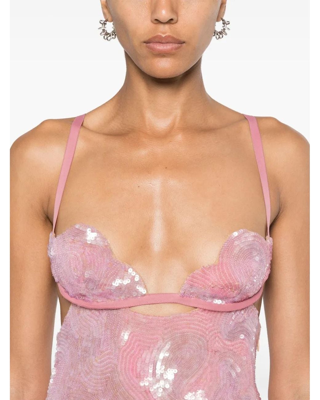 Nensi Dojaka Pink Heartbeat Dress