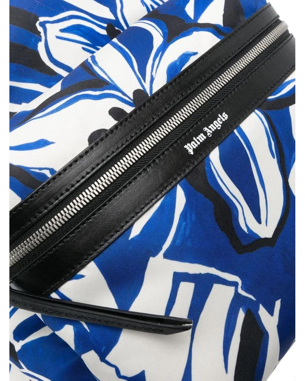 Palm Angels Blue Cotton Backpack for men