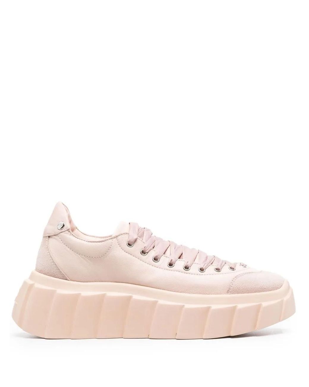 Agl Attilio Giusti Leombruni Pink Blondie Ties Leather Sneakers