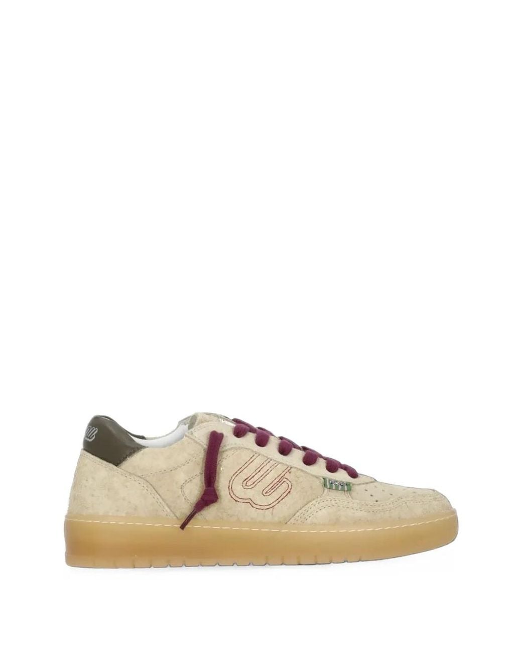 Evenuel Natural Logo-Embroidered Low-Top Sneakers