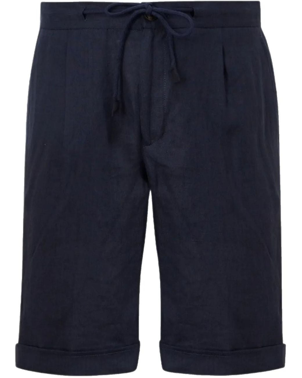Gran Sasso Blue Linen Shorts for men