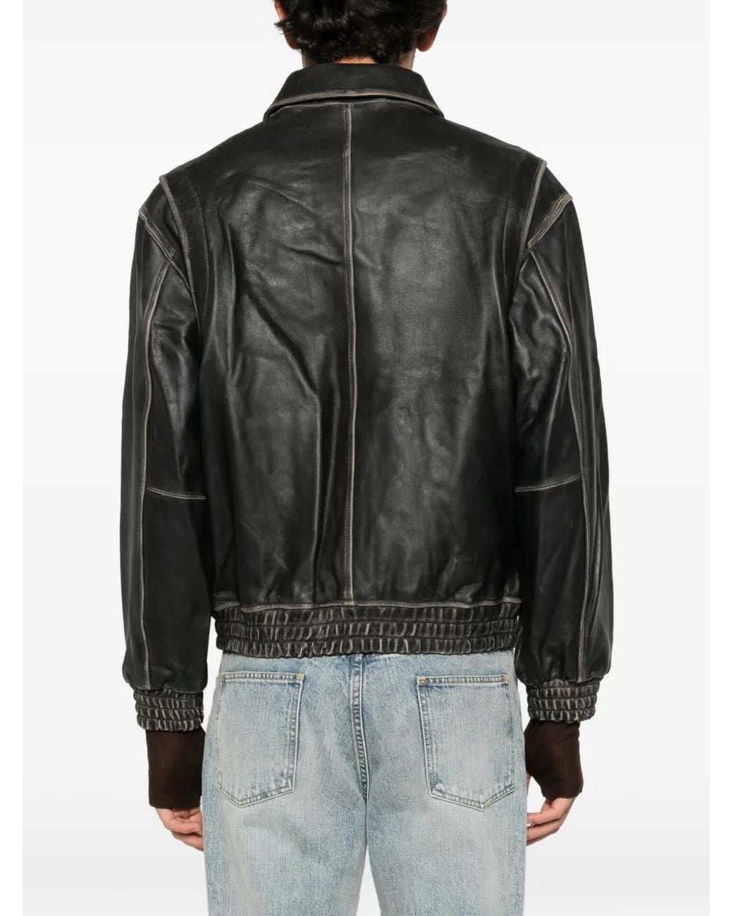 DUNST Black Brushed-Finish Zip-Up Jacket