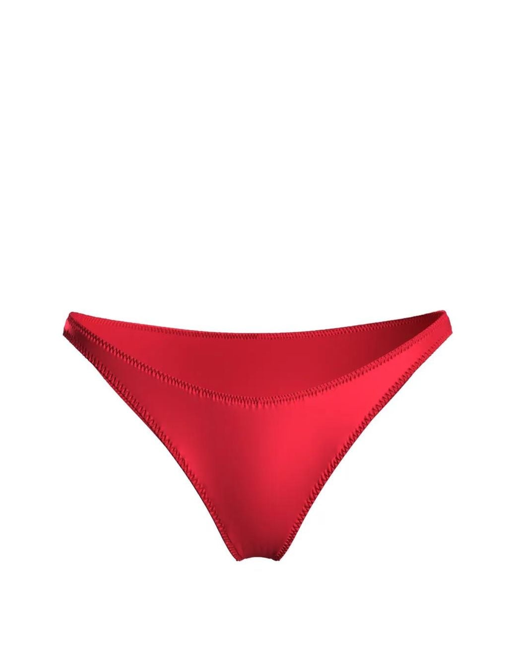 Scandale Red Culotte Dédicace En Satin À Broderies