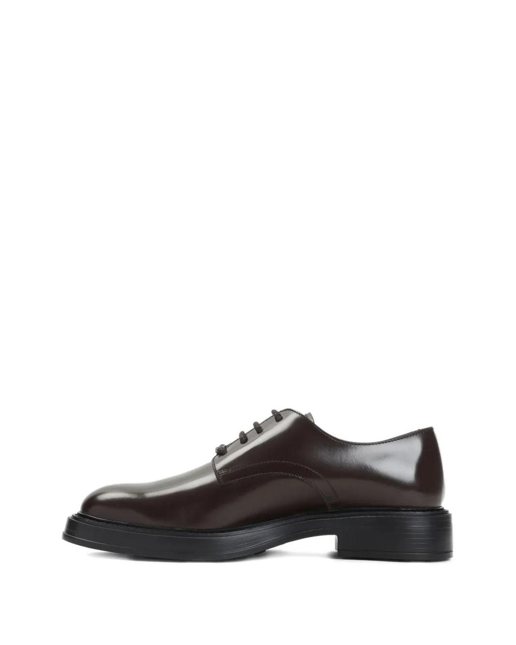 Tod's Brown Lace-Up Leather Derby Shoes for men