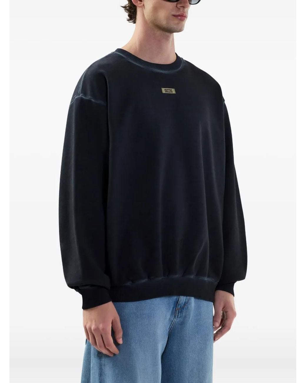Sudadera Con Placa Del Logo Gcds de hombre de color Blue