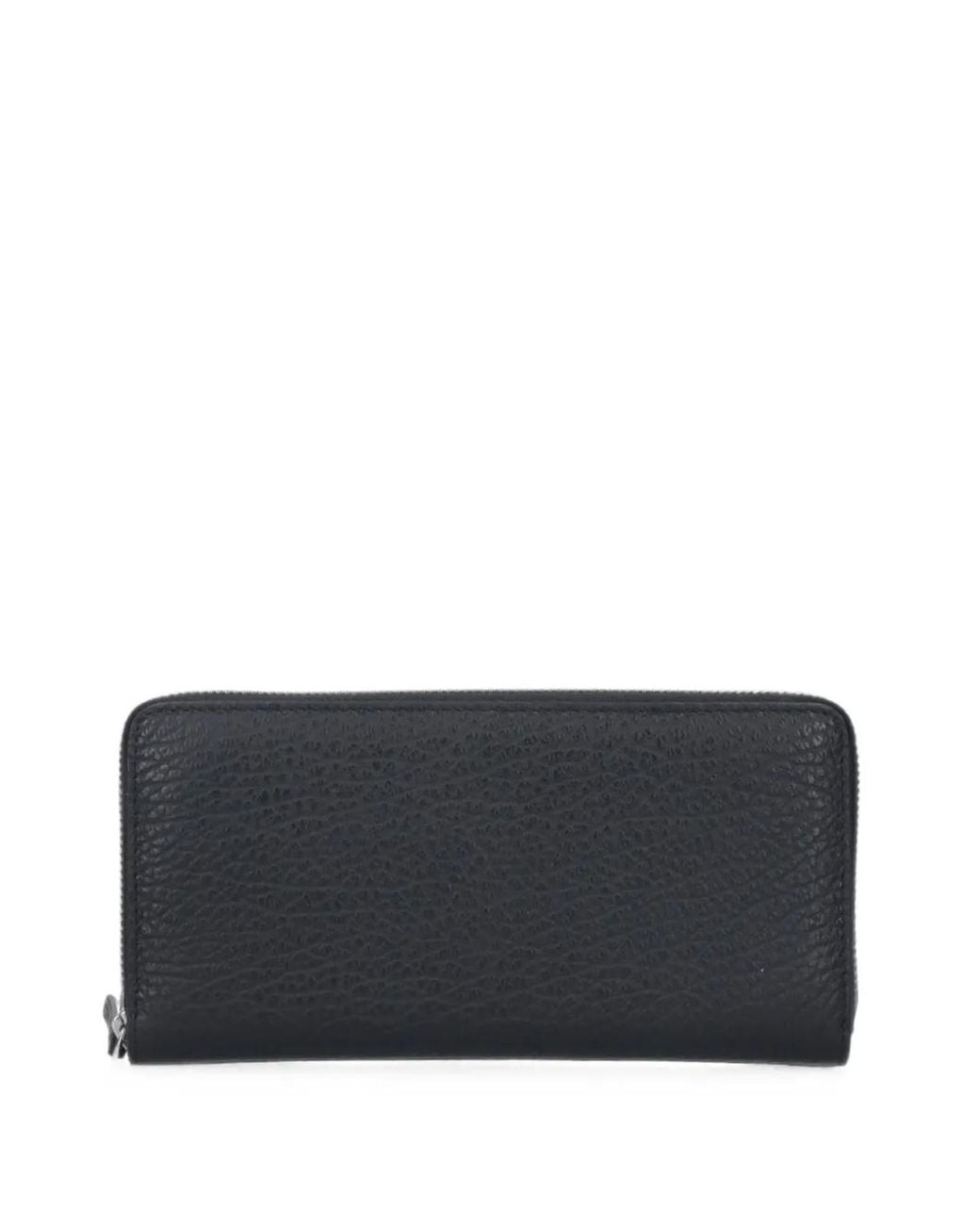 Maison Margiela Gray Four-Stitches Zip-Around Wallet