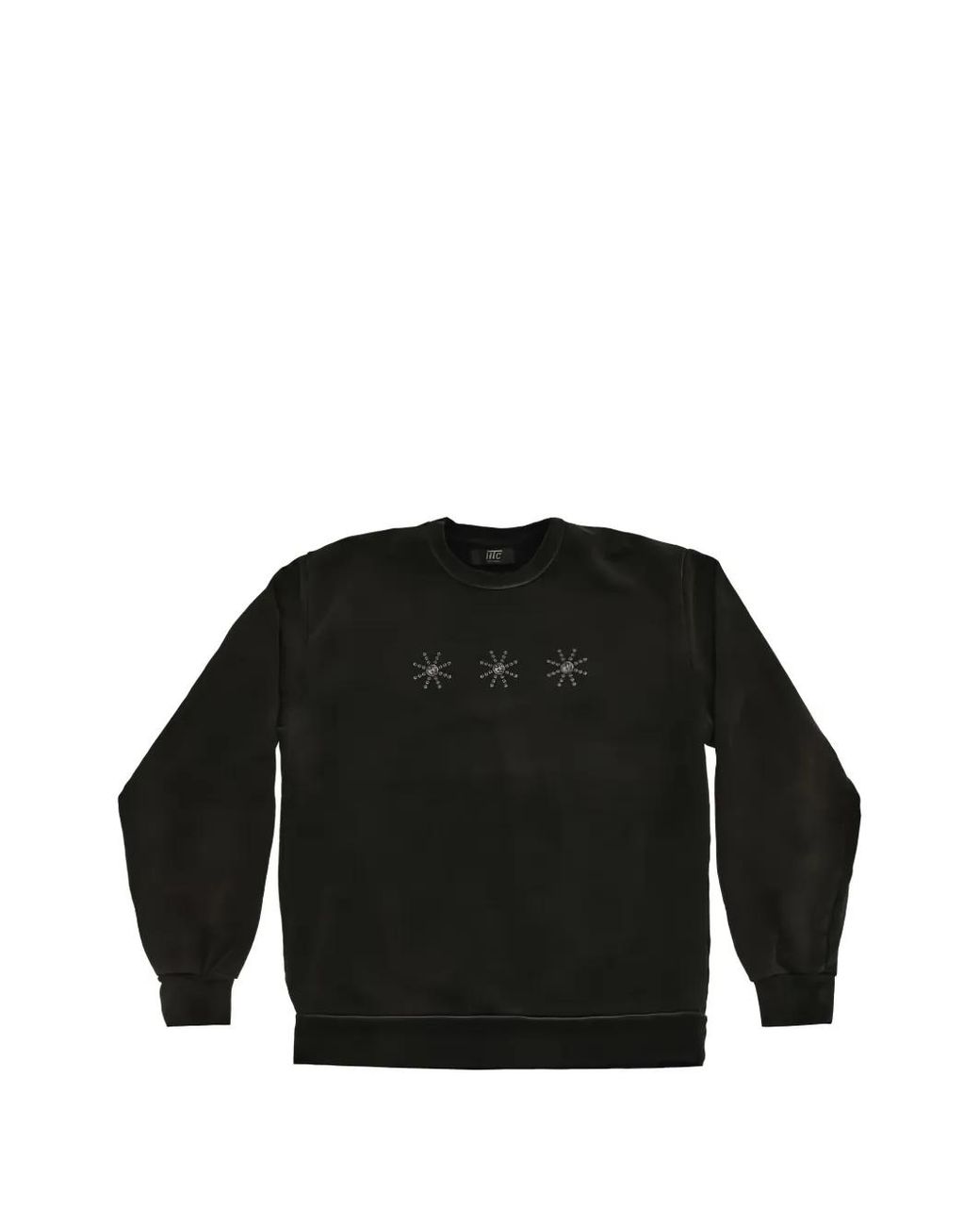 HTC Black American Sun Crew-Neck Sweatshirt for men