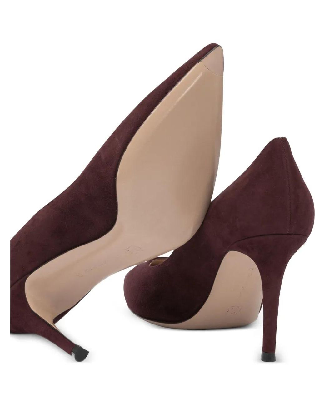 Gianvito Rossi Purple Pointed-Toe Pumps