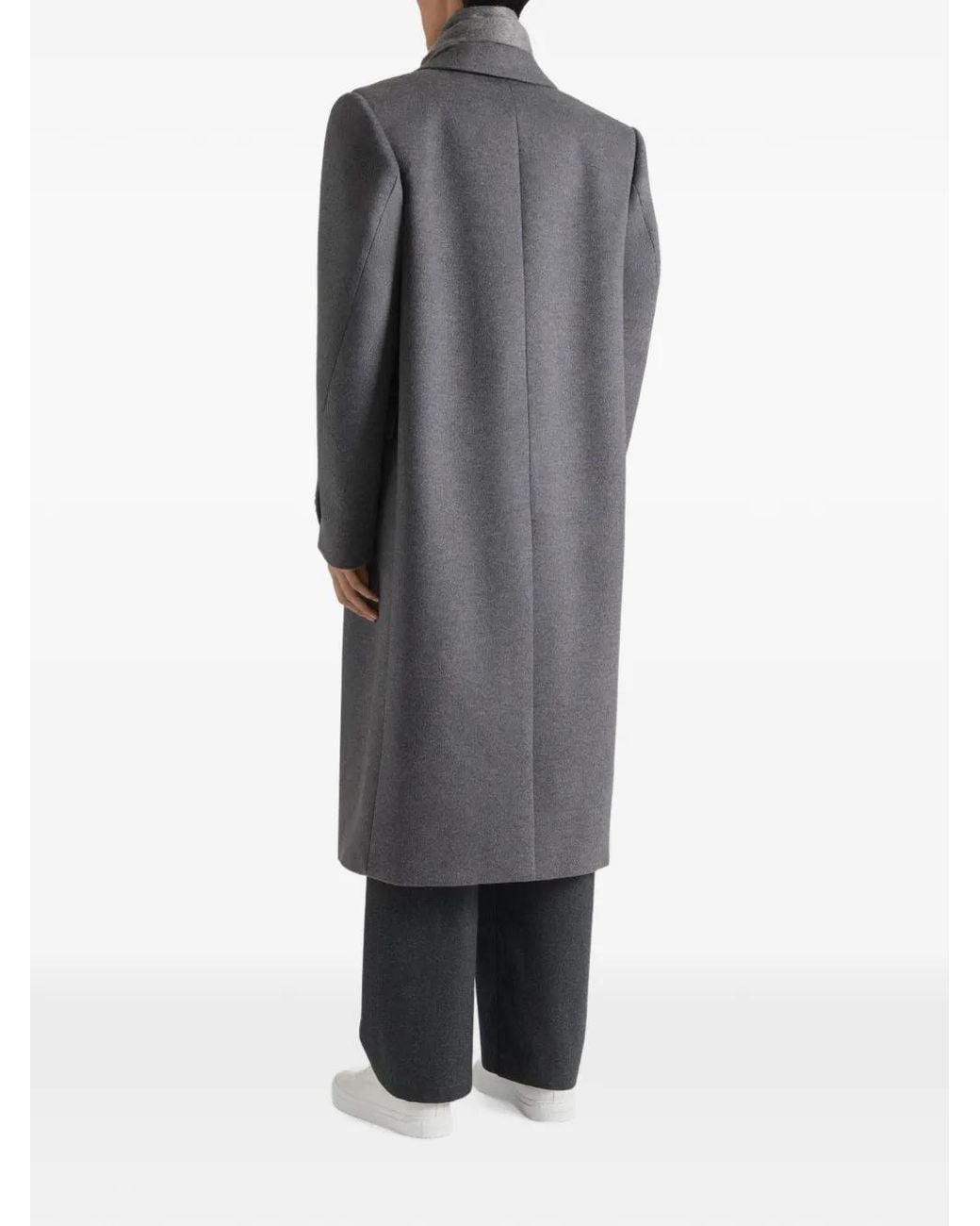 Givenchy Gray Couture Seam Coat for men