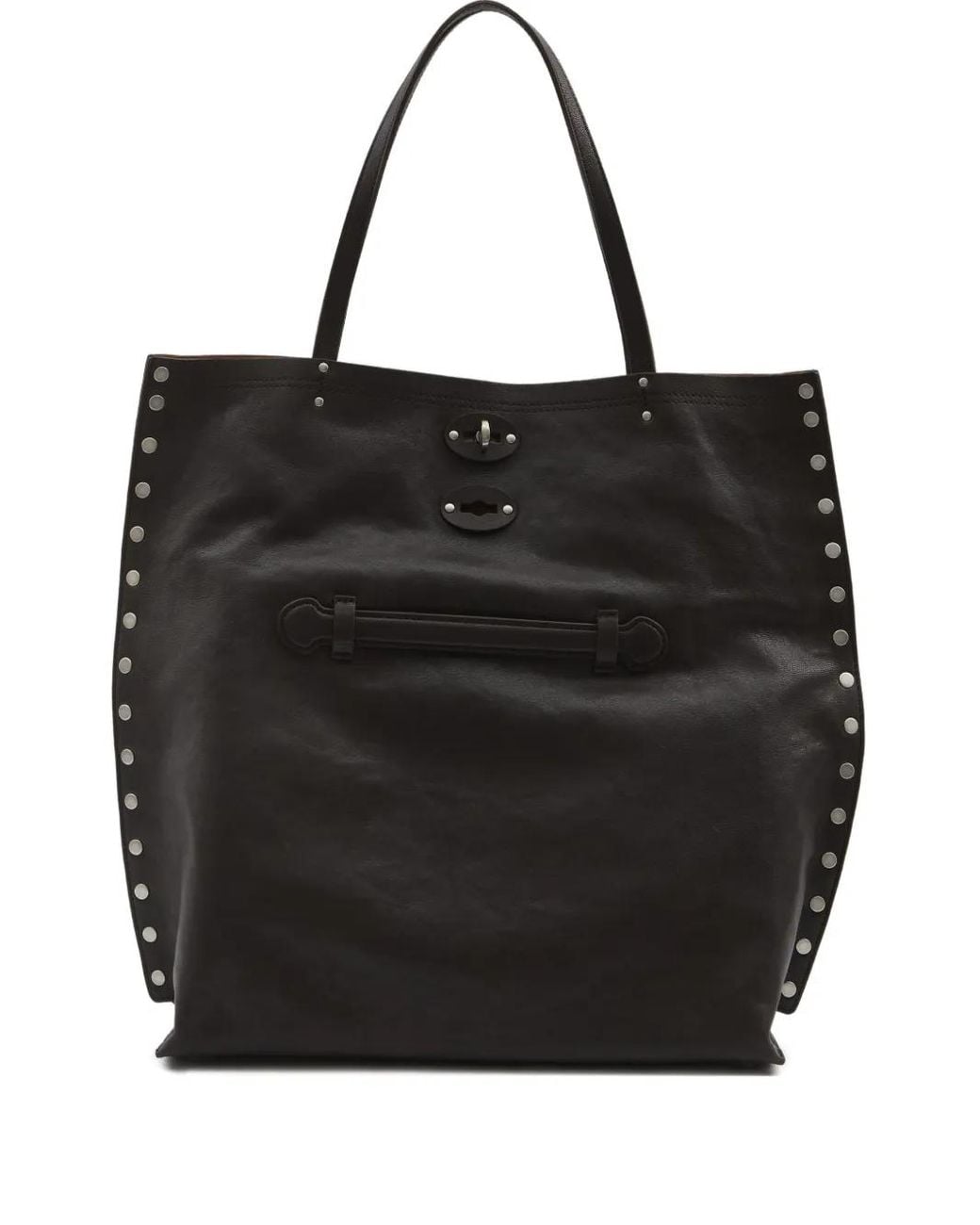Zanellato Black Medium A' Spasso Tote Bag