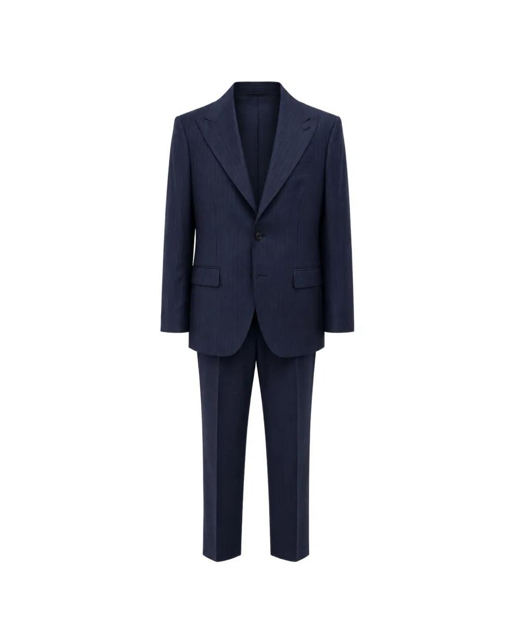 Franzese Collection Blue Costume À Fines Rayures for men