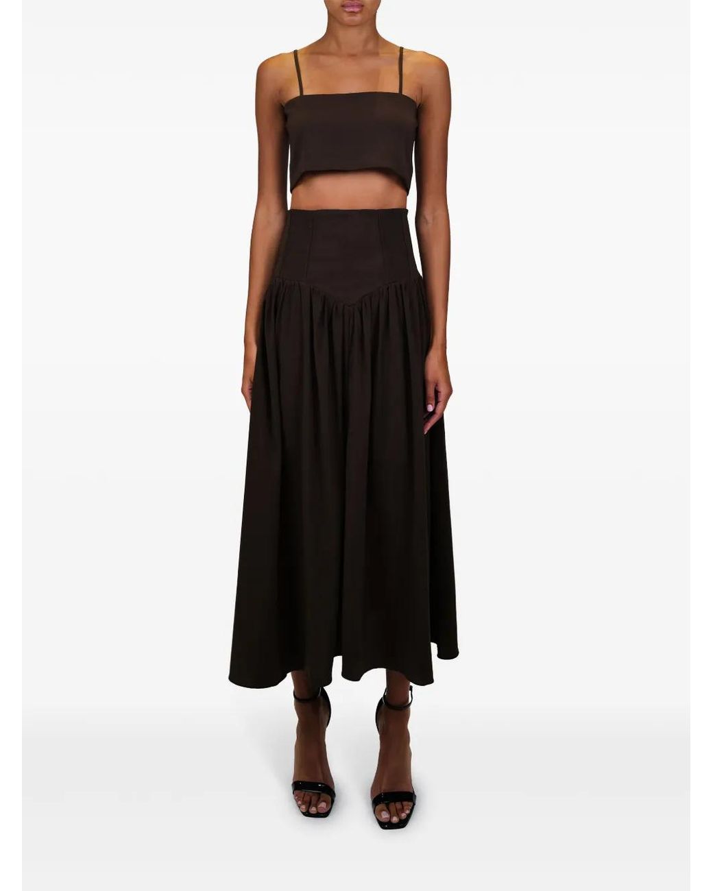 Azeeza Black Walton Crop Top