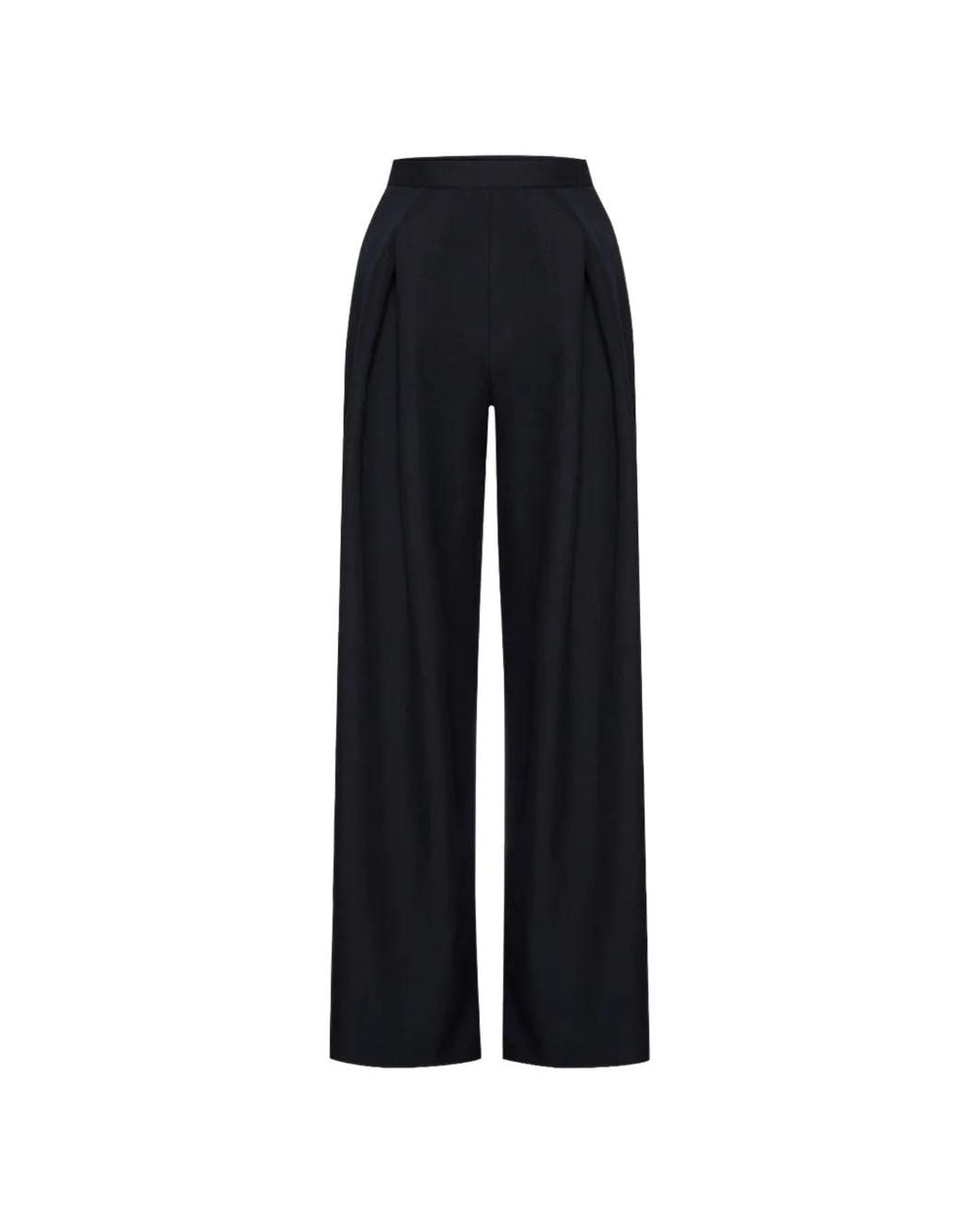 Jean Paul Gaultier Black Pleated Straight-Leg Trousers