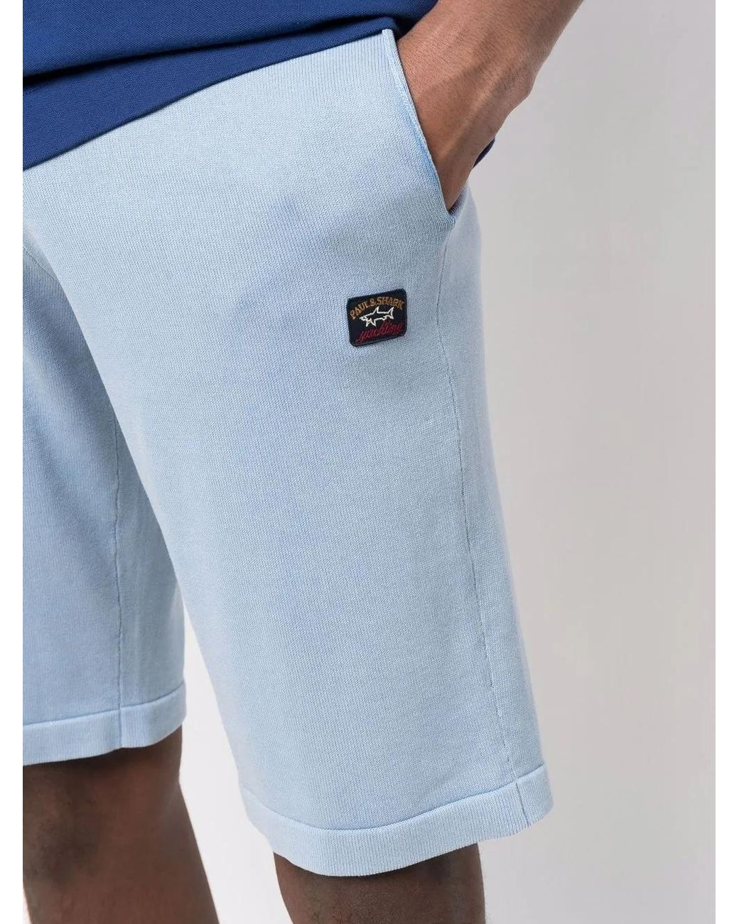 Short À Patch Logo Paul & Shark pour homme en coloris Blue