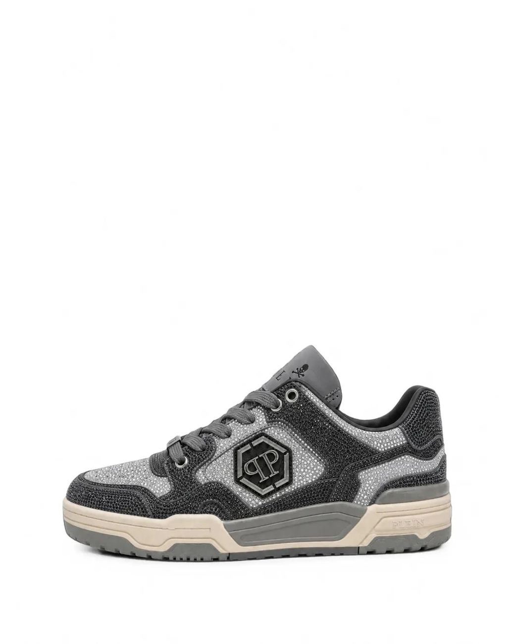 Philipp Plein White Baskets Basses Predator V2 Strass