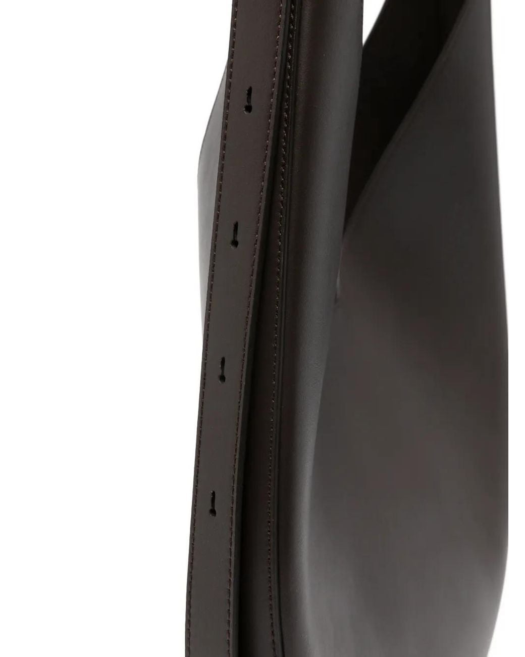 Aesther Ekme Black Curved Leather Shoulder Bag