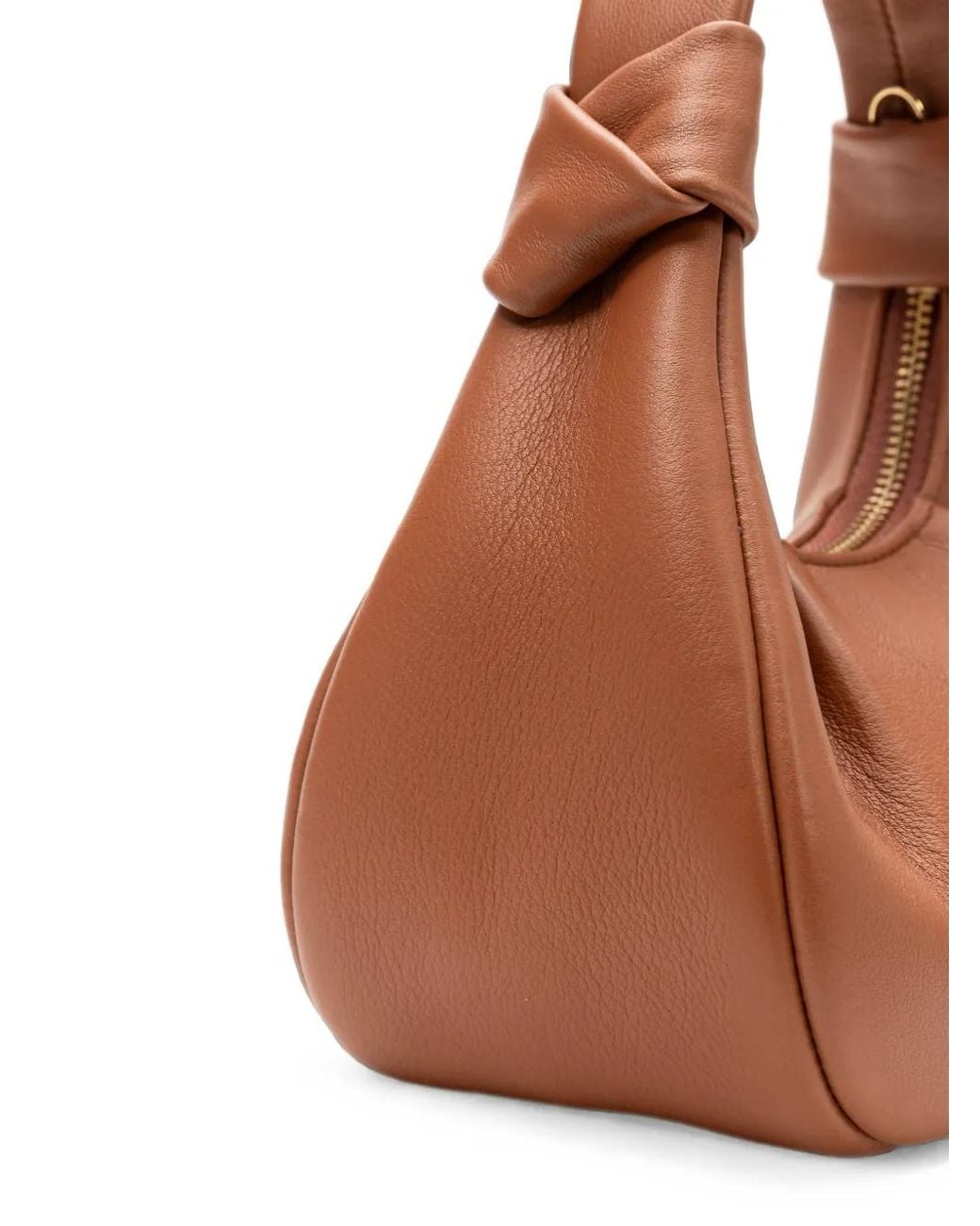 La Portegna Brown Anita Knotted Handbag