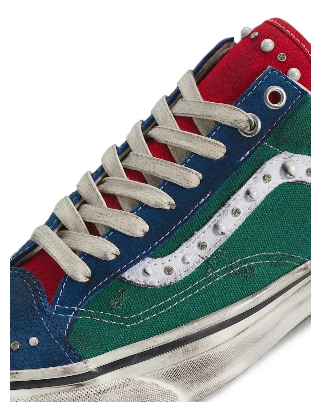 Vans Green Old Skool 36 Pearl-Embellished Sneakers for men
