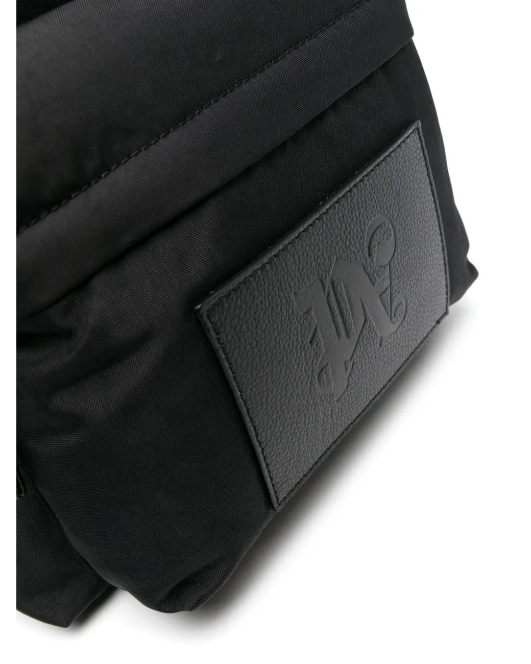 Palm Angels Black Men Monogram Backpack for men