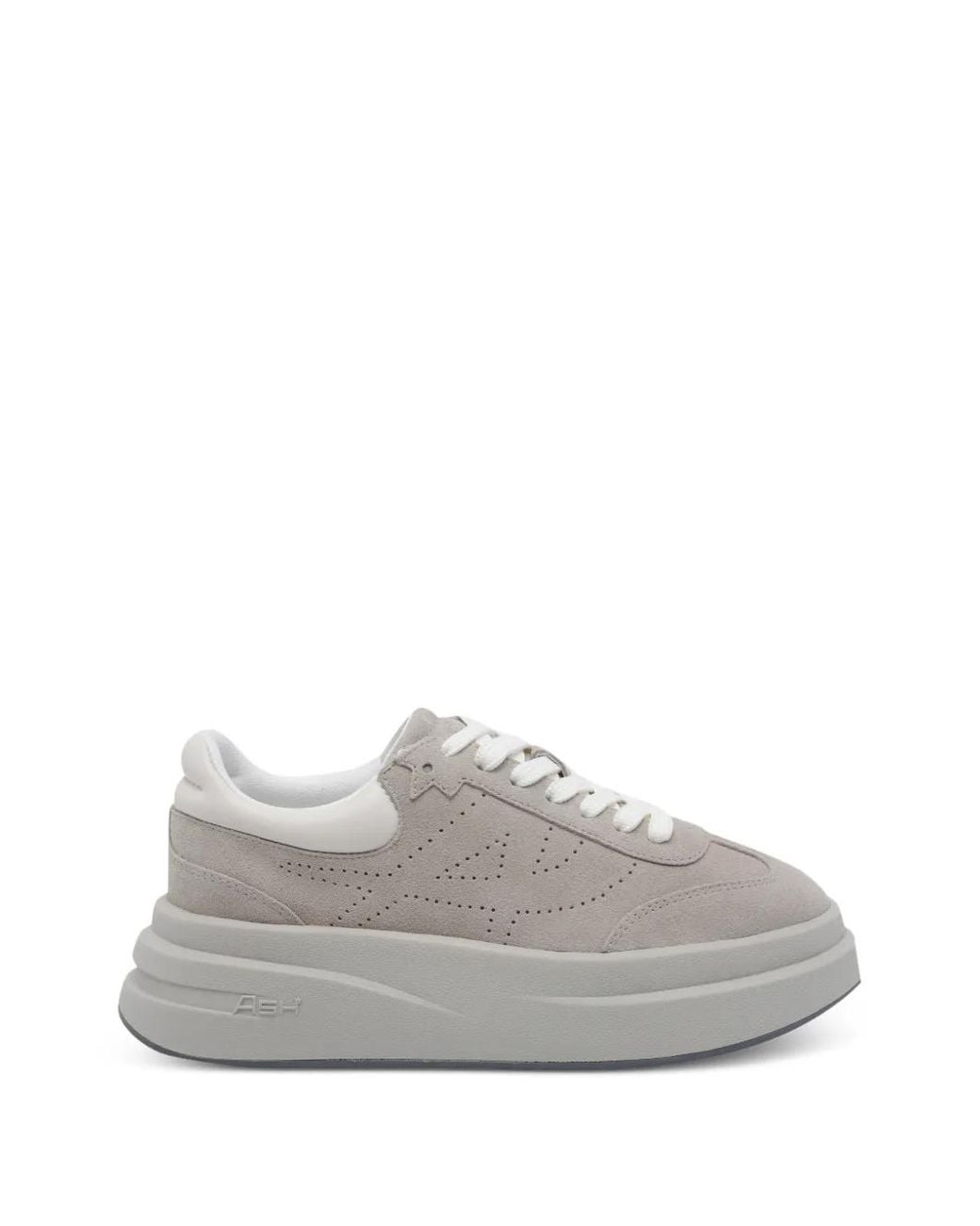 Ash Gray Idol Perforated Sneakers