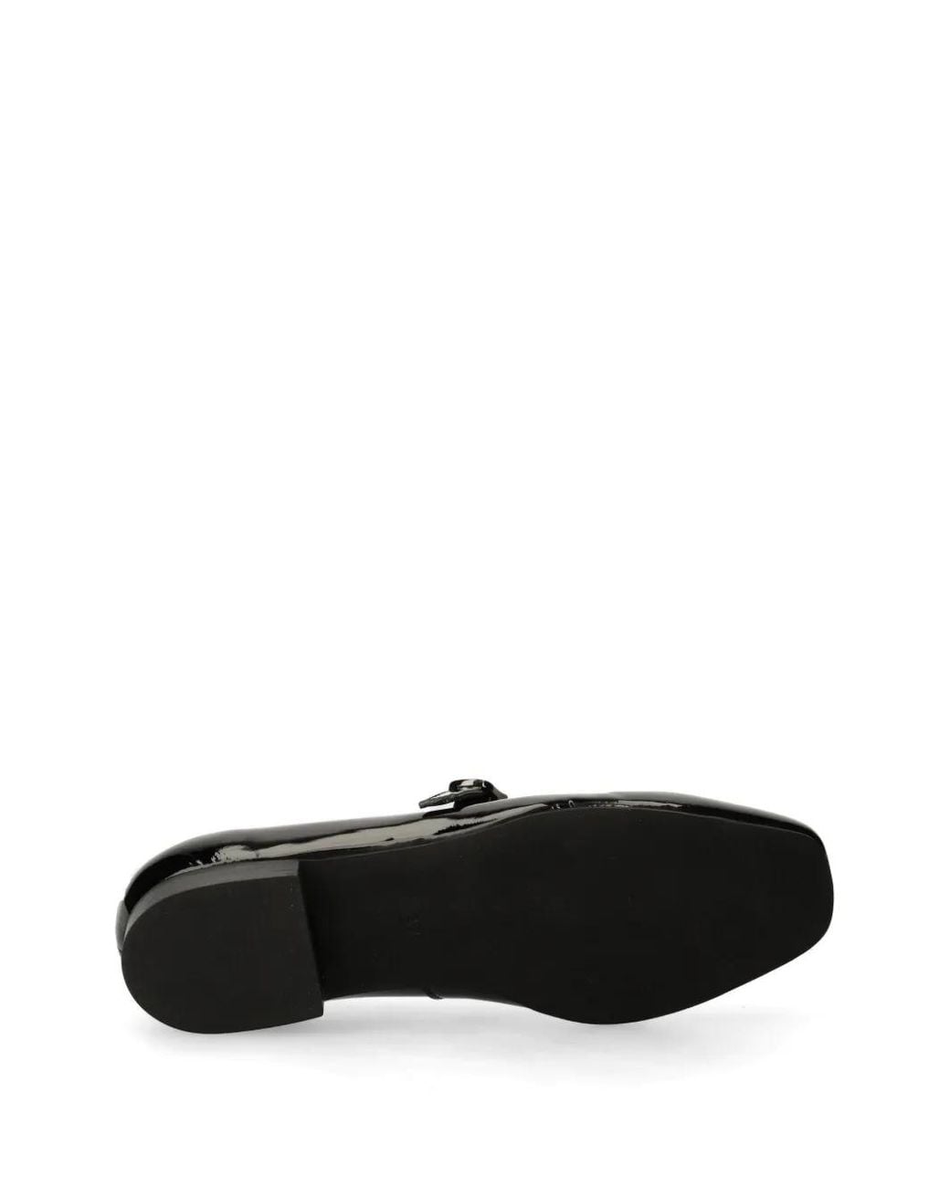 Altercore Black Kalida Square-Toe Ballet Flats