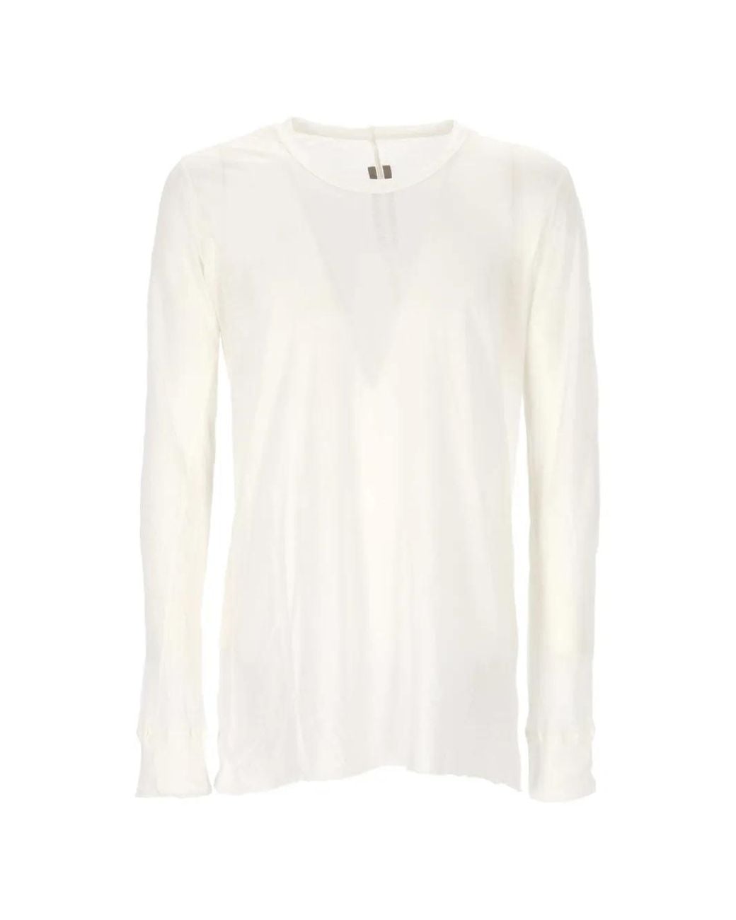 Rick Owens White Basic Ls T-Shirt for men