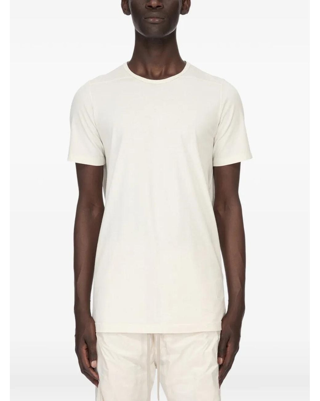 Rick Owens White Temple Level T-Shirt for men