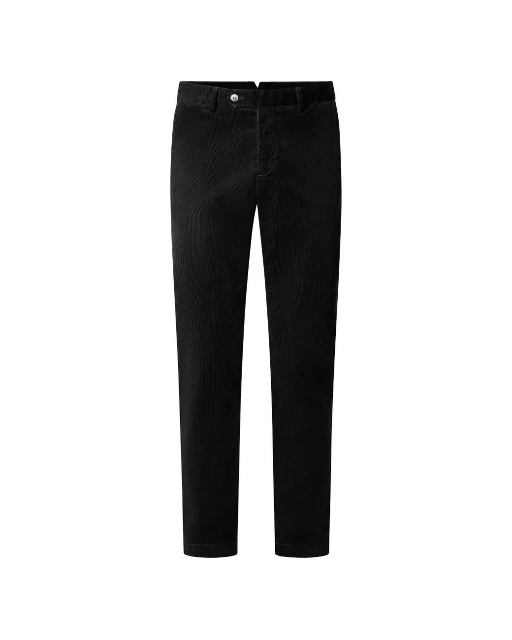 Hackett Black Kensington Corduroy Trousers for men