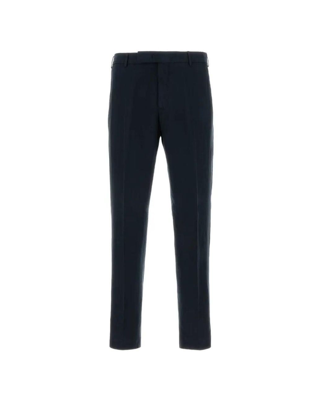 PT Torino Blue Pressed-Crease Trousers for men