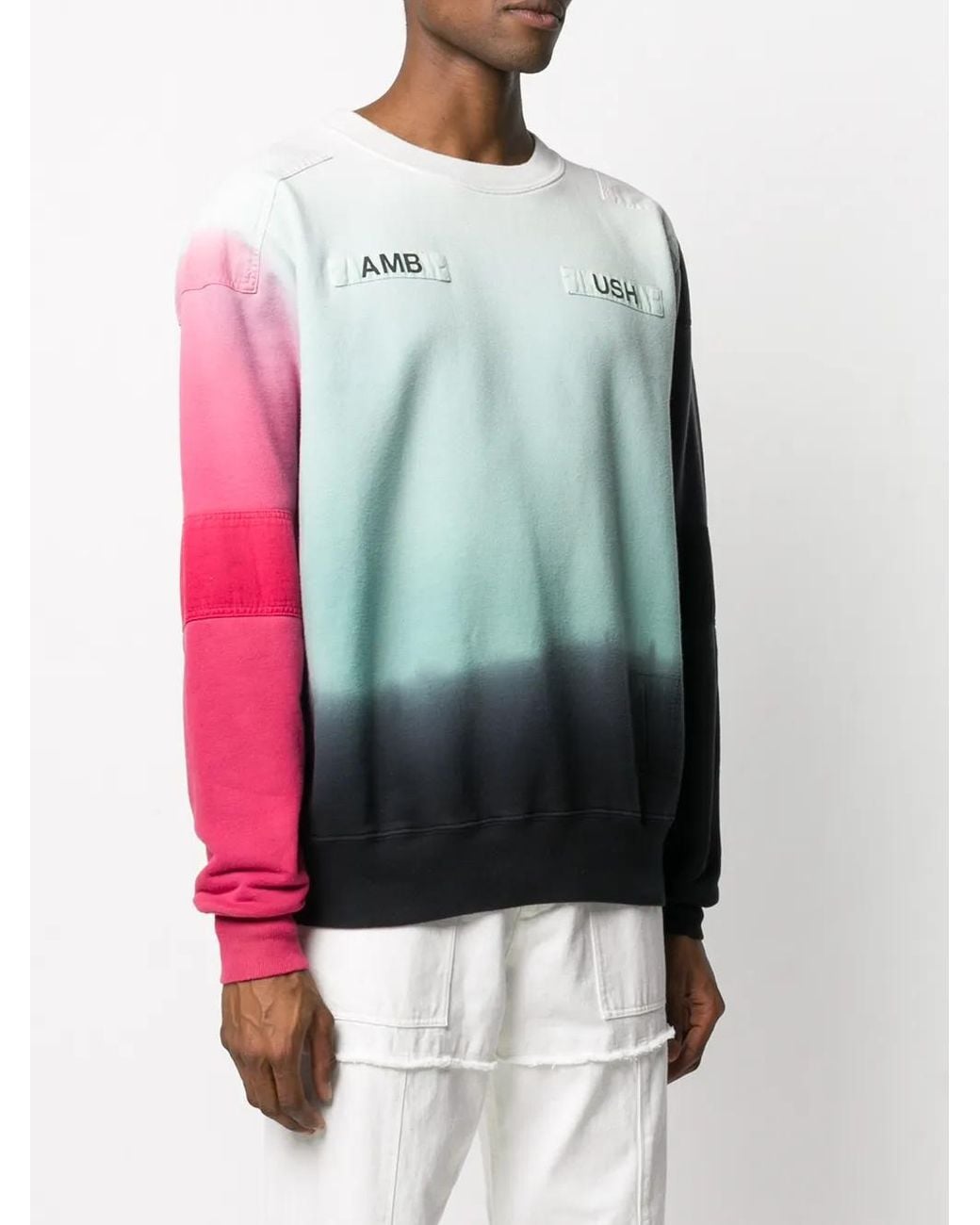 Sweat Imprimé À Design Patchwork Ambush en coloris Gray
