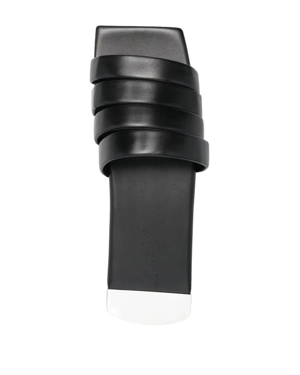 Marsèll Black Strappy Flat Leather Sandals