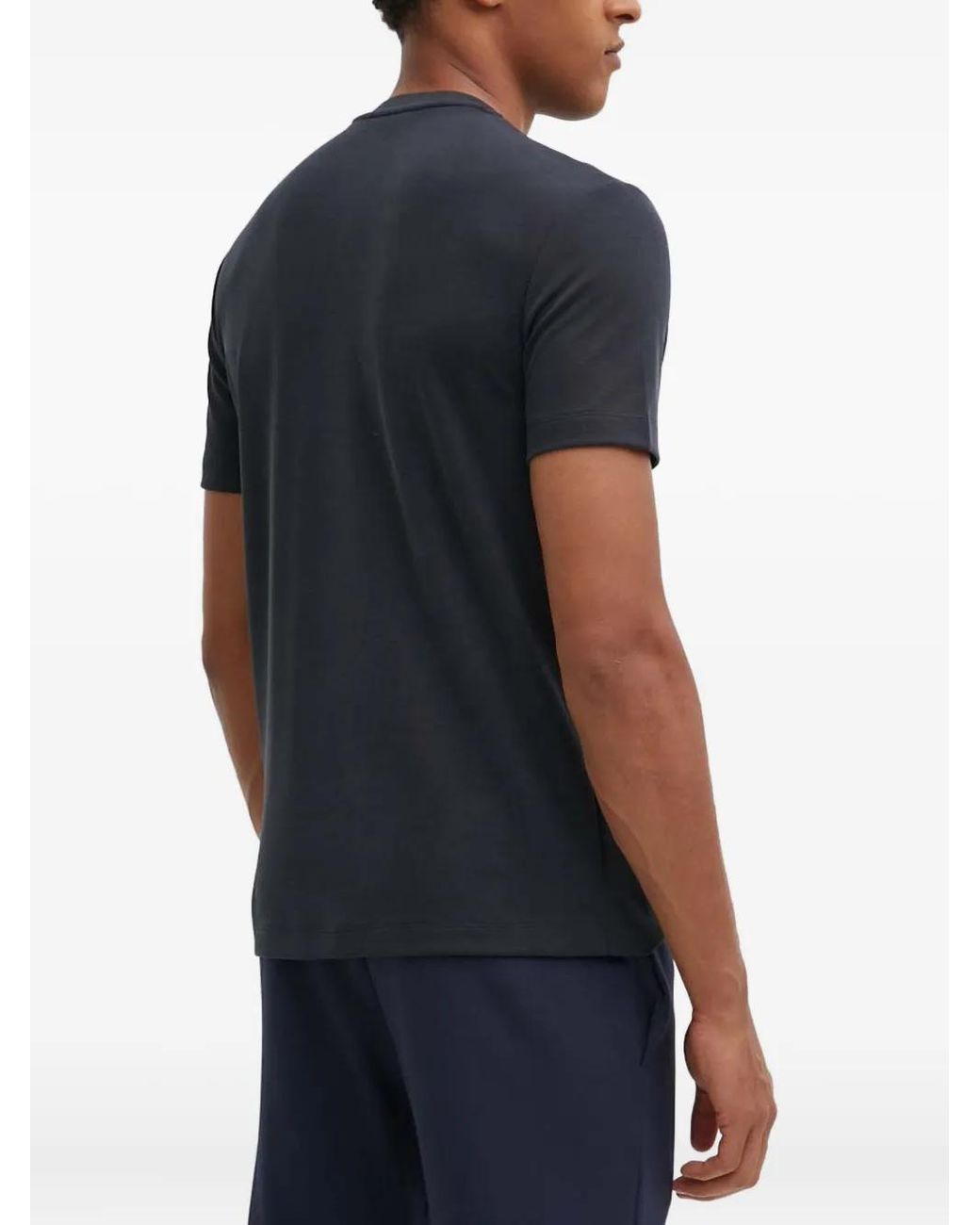EA7 Blue Logo Patch T-Shirt for men