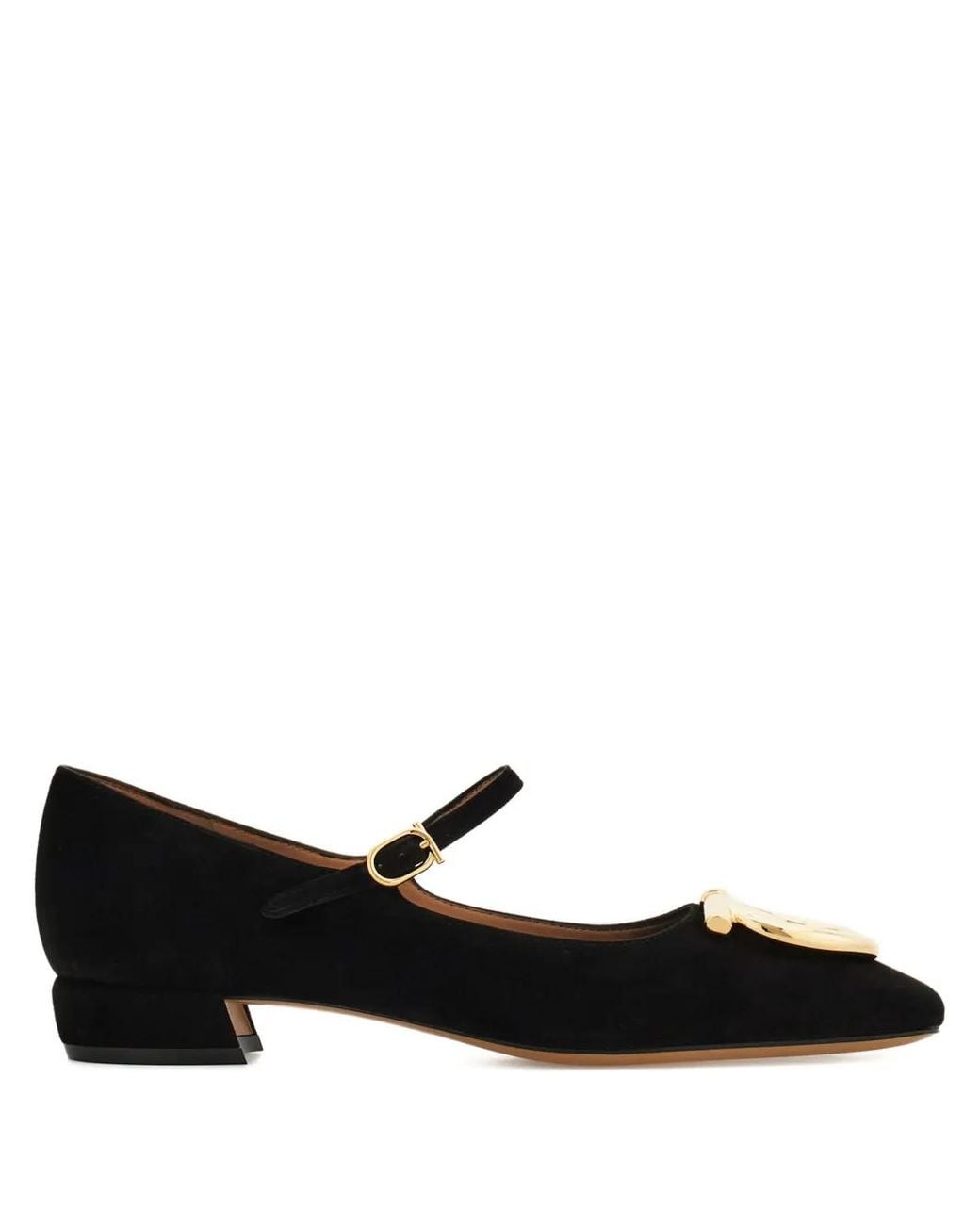 Ferragamo Black Gancini Leather Pumps
