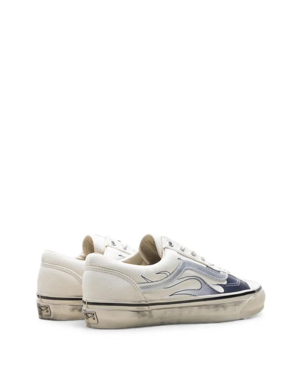 Vans White Premium Old Skool 36 Flames Lace-Up Sneakers for men
