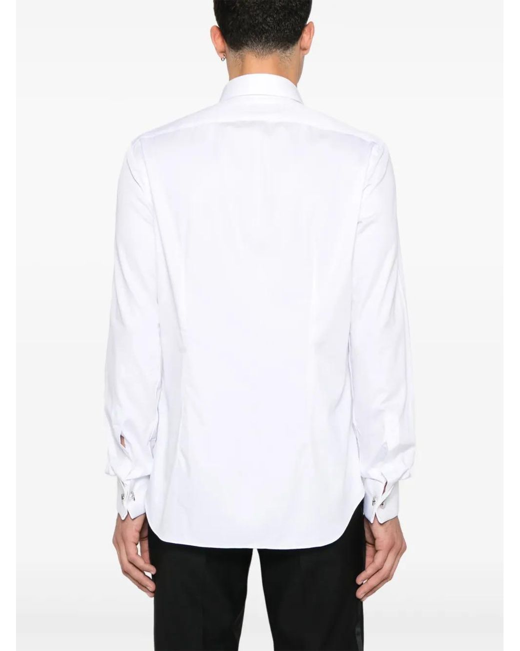 Xacus White Wingtip-Collar Shirt for men