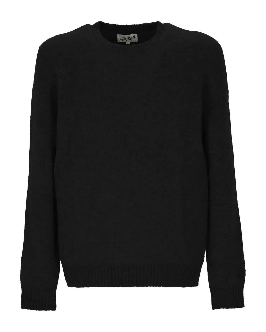 Mc2 Saint Barth Black Crew-Neck Sweater for men