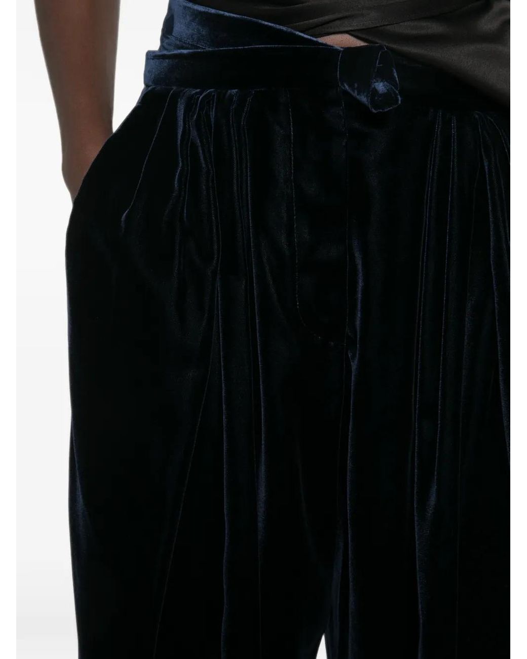 Giorgio Armani Black Pleated Pants