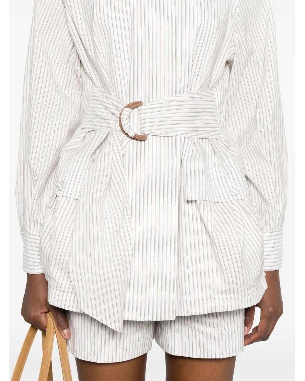 Giacca A Righe di Fendi in White