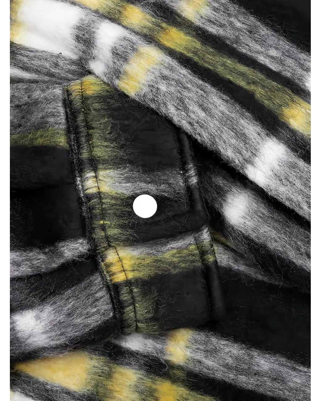 Represent Black Textured Plaid Overshirt for men