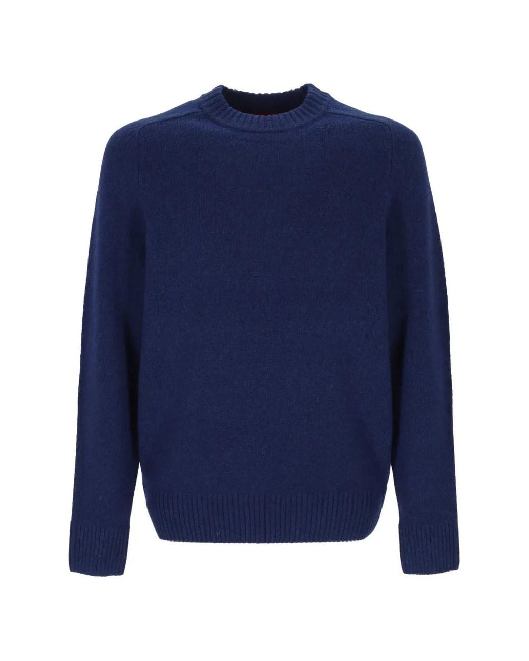 Barbour Blue Crew-Neck Wool Sweater for men