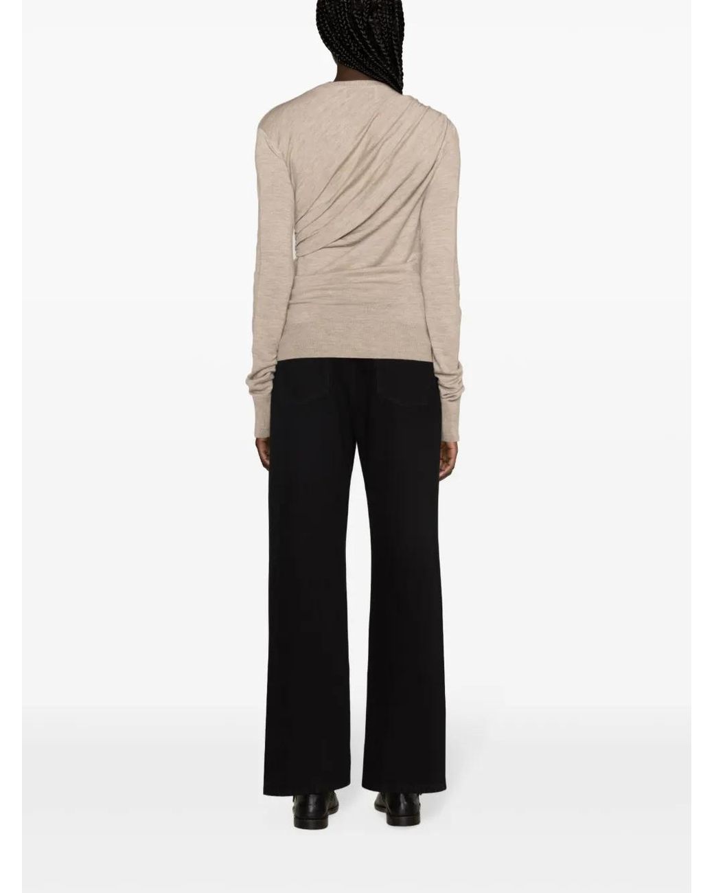TOVE Black Sade High-Rise Straight-Leg Jeans