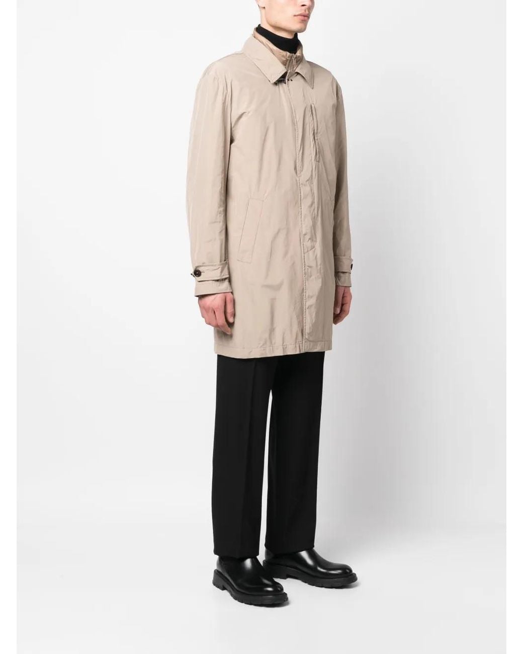 Fay Natural Layered Design Trenchcoat for men