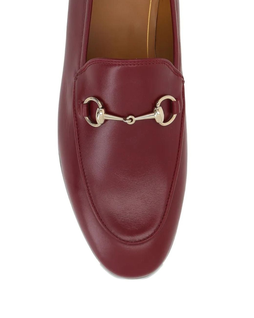 Gucci Brown Jordaan Leather Loafers