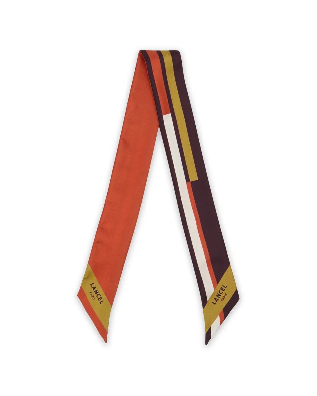 Lancel White Silk Twill Headband